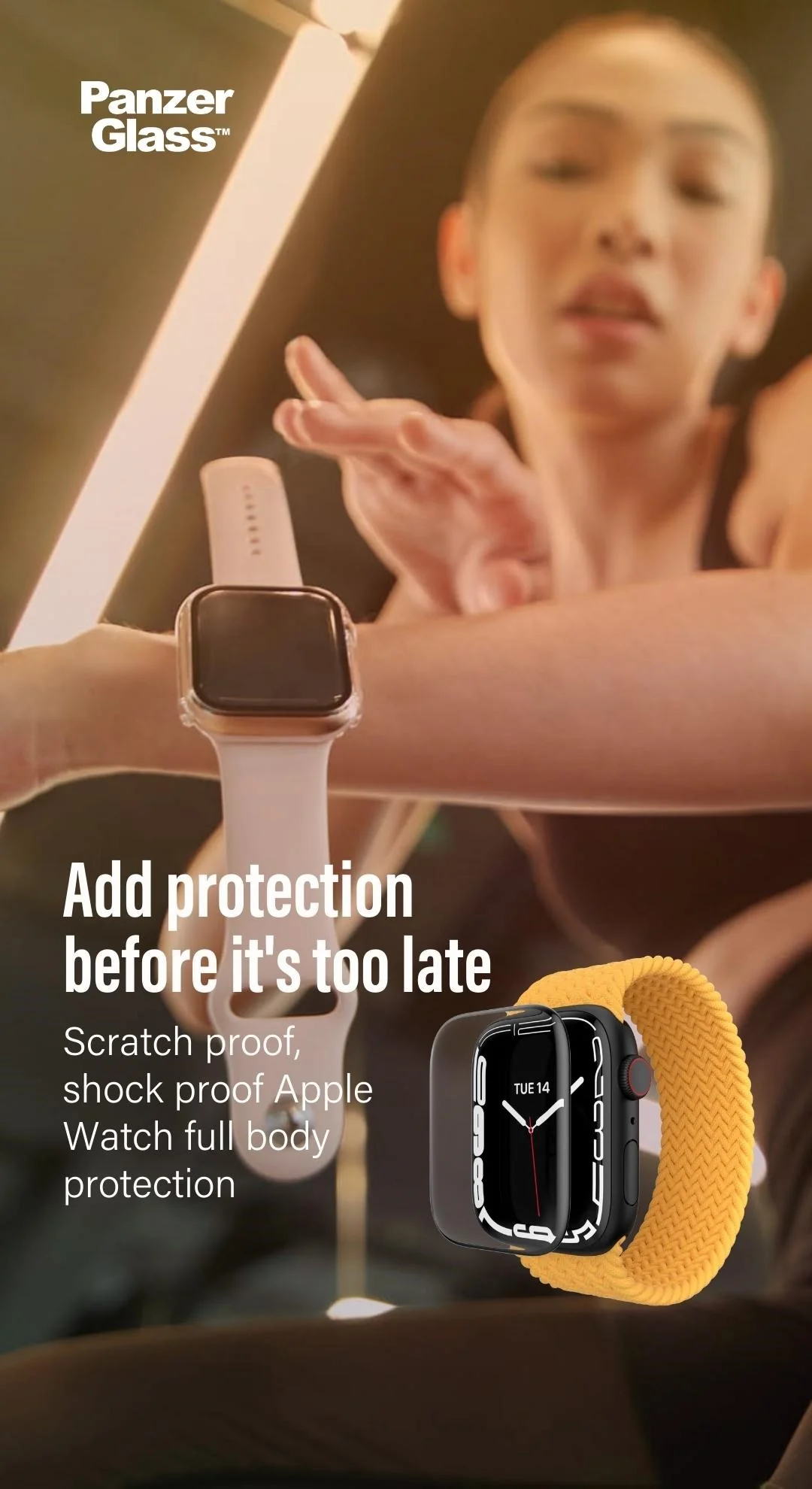 PanzerGlass® Full body Case Sort Apple Watch SE 3 | SE | 6 | 5 | 4 | 44mm - Image 10