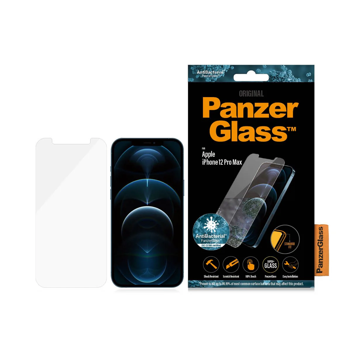 PanzerGlass® Skærmbeskyttelse iPhone 12 Pro Max | Standard Fit - Image 3