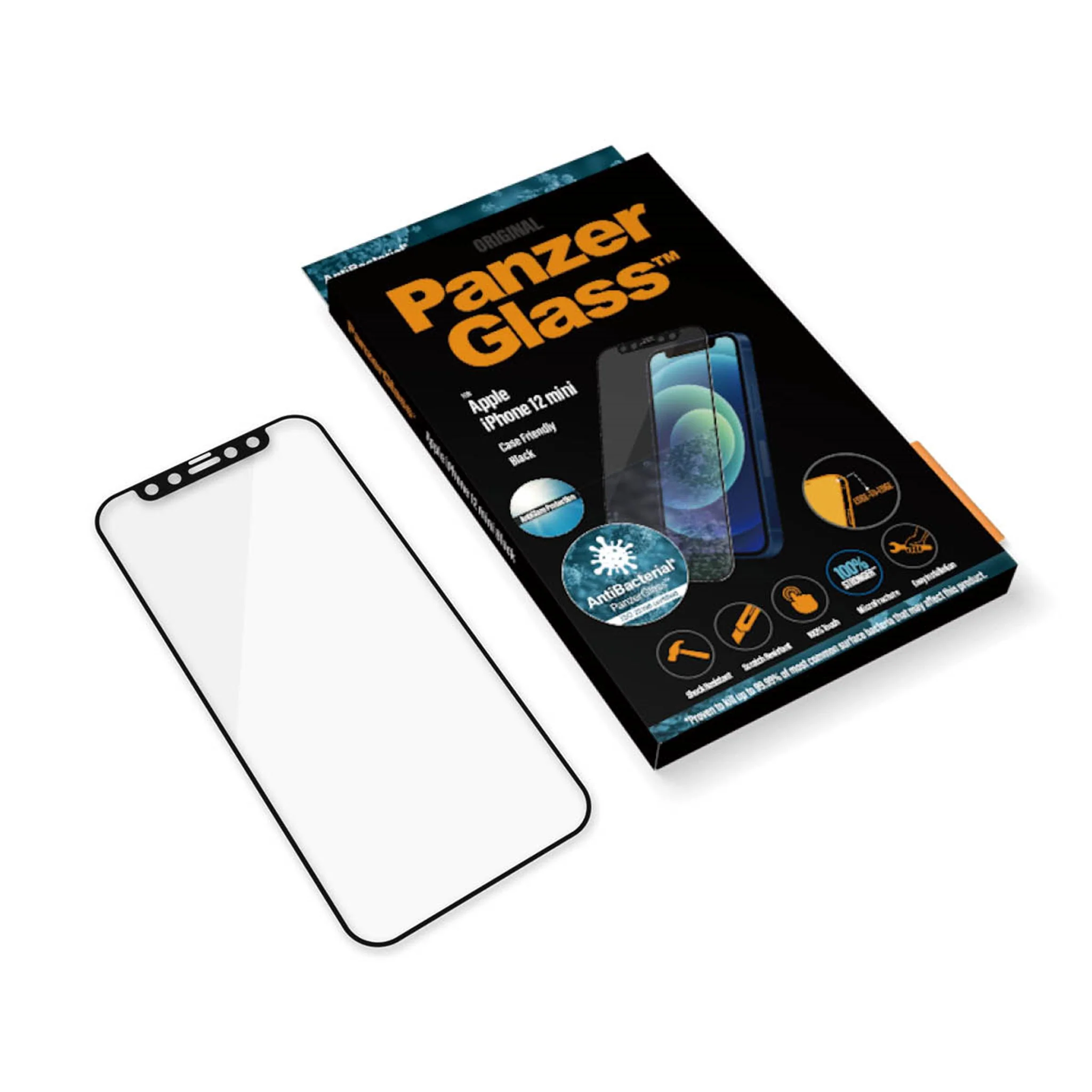 PanzerGlass™ Anti-glare Screen Protector Apple iPhone 12 Mini | Edge-to-Edge - Image 5