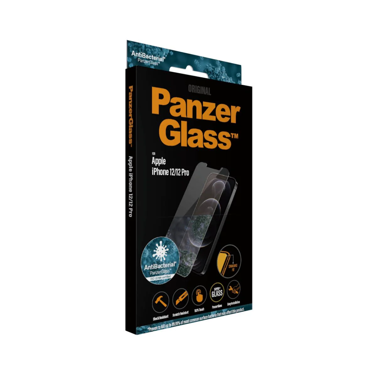 PanzerGlass® Skærmbeskyttelse iPhone 12 | 12 Pro | Standard Fit - Image 4