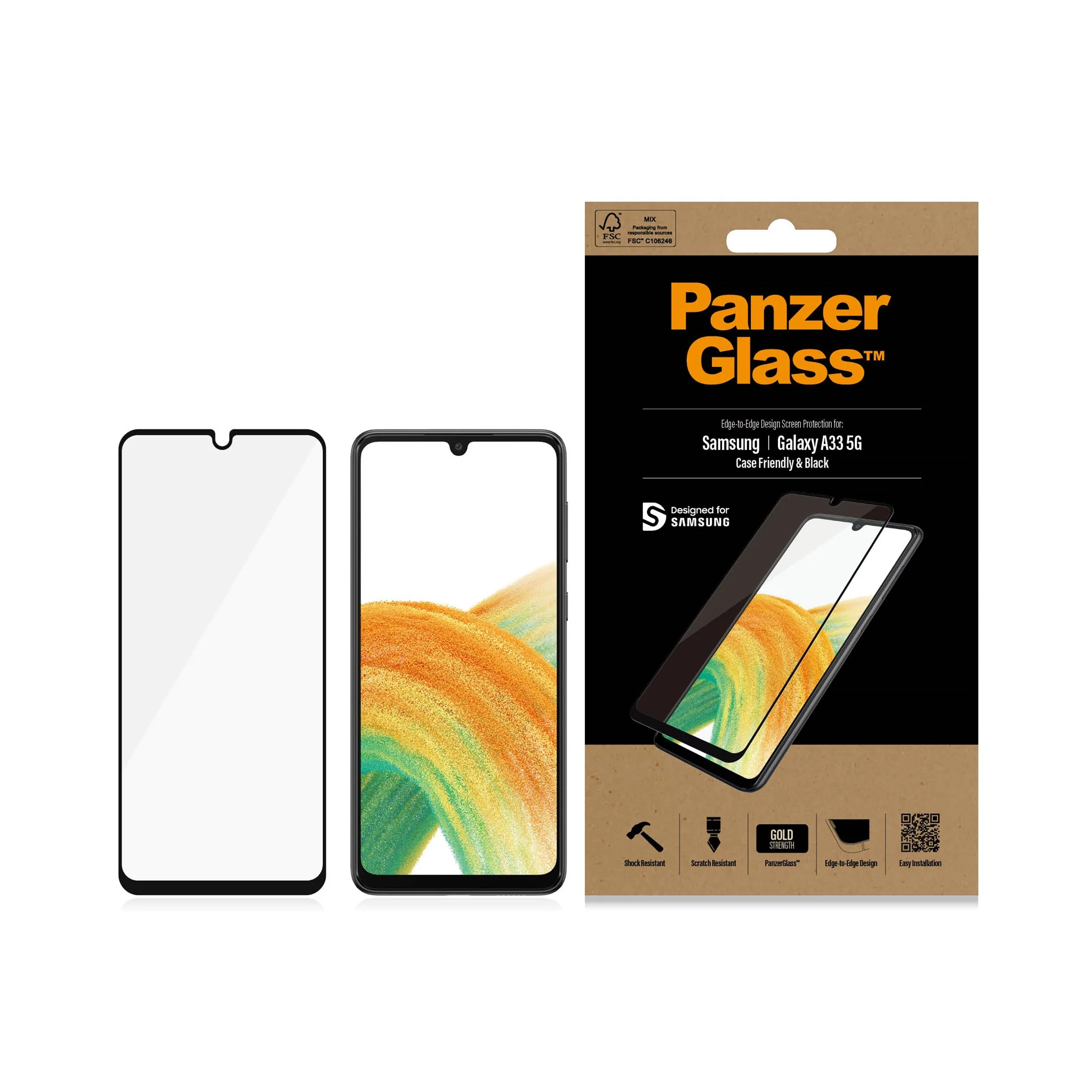 PanzerGlass® Skærmbeskyttelse Samsung Galaxy A33 5G - Image 3