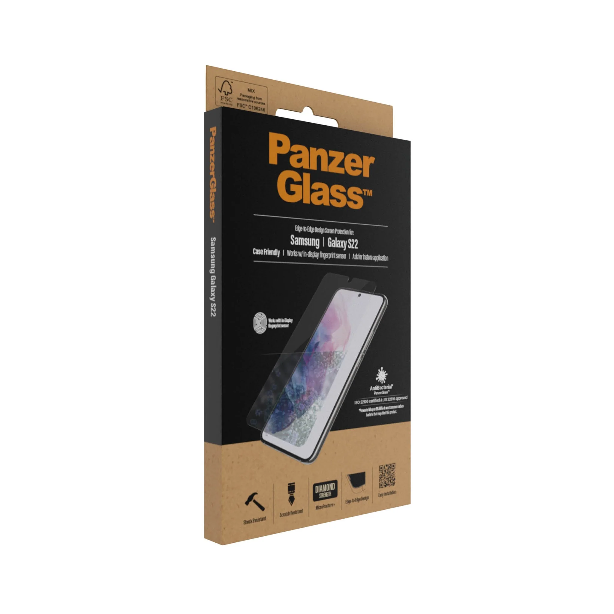 PanzerGlass® UltraForce1 Samsung Galaxy S22 5G | Skærmbeskyttelse - Image 4