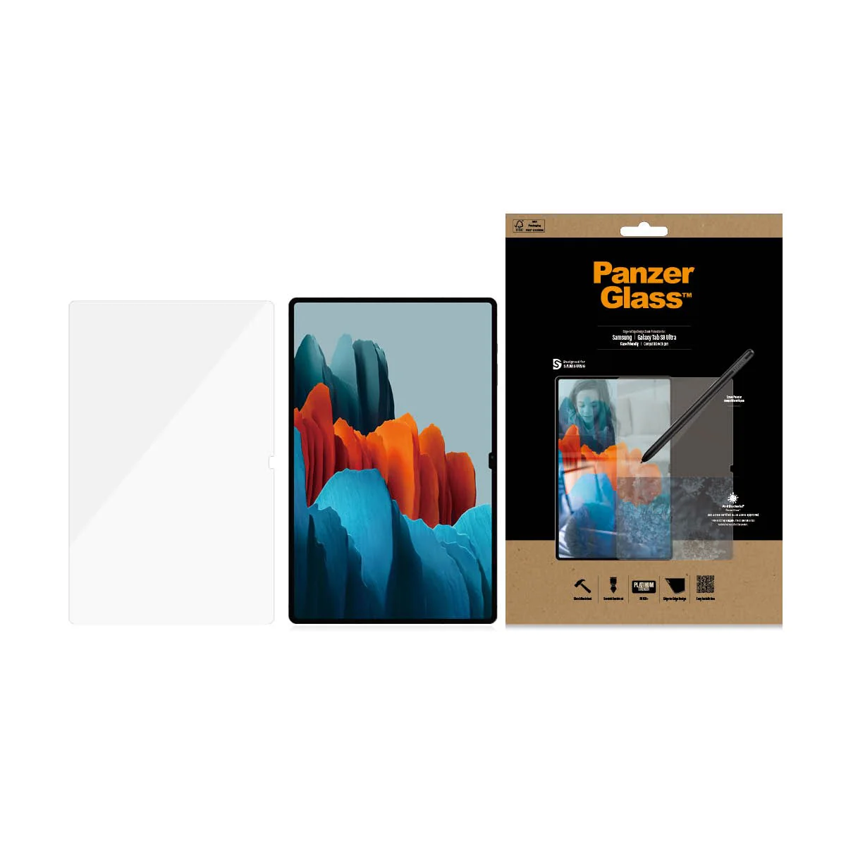 PanzerGlass® Skærmbeskyttelse Samsung Galaxy Tab S8 Ultra | S9 Ultra | Ultra-Wide Fit - Image 11
