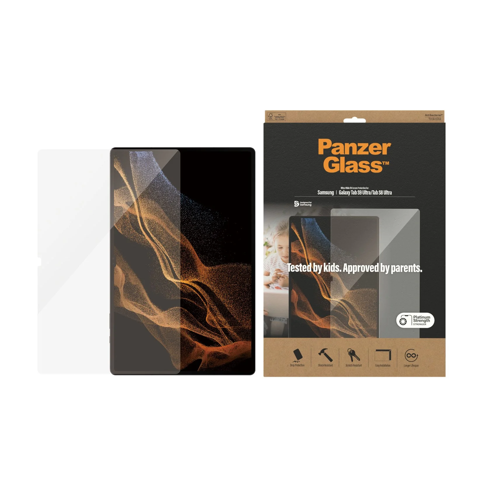 PanzerGlass® Skærmbeskyttelse Samsung Galaxy Tab S8 Ultra | S9 Ultra | Ultra-Wide Fit - Image 4