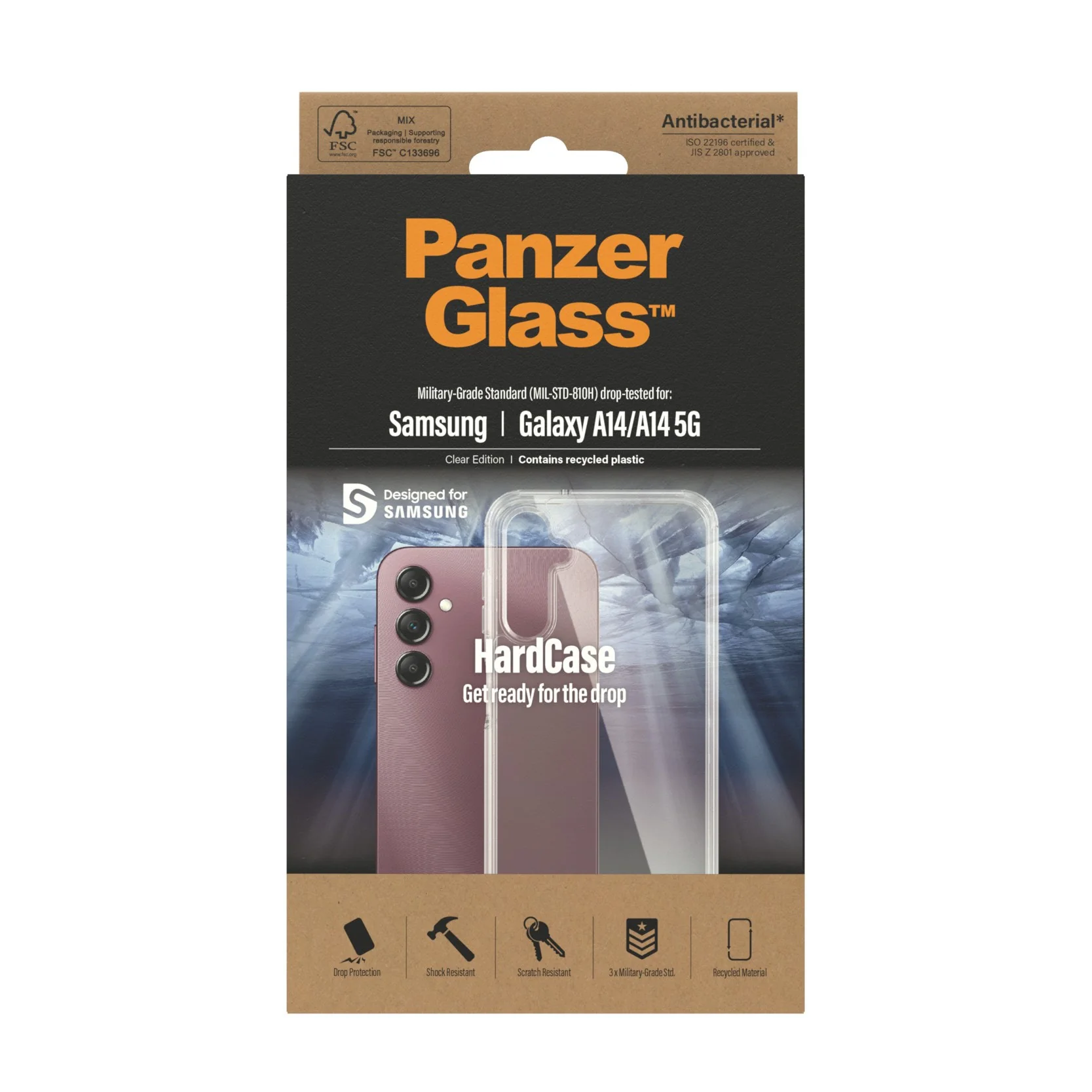 PanzerGlass® HardCase Transparent Samsung Galaxy A14 | A14 5G - Image 3