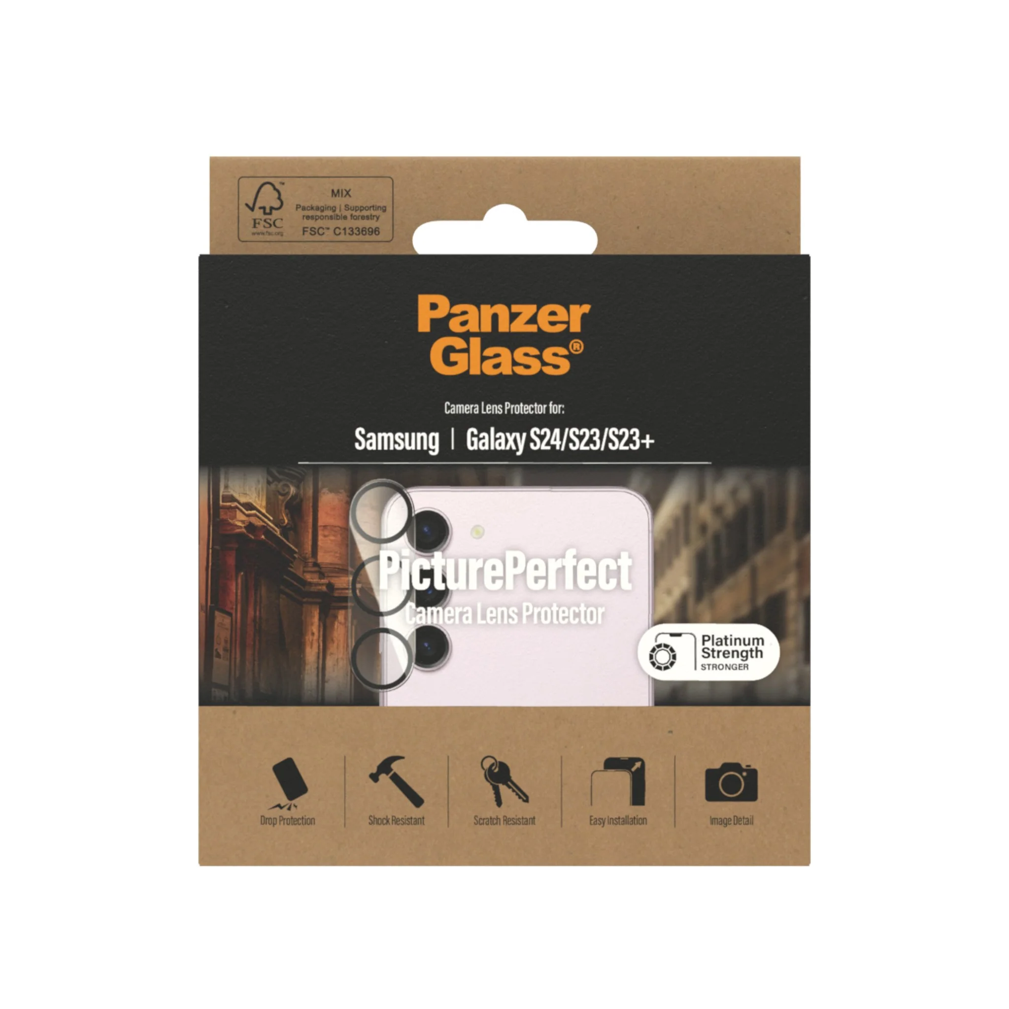 PanzerGlass® PicturePerfect Kameralinsebeskytter Samsung Galaxy S23 | S23+ - Image 3